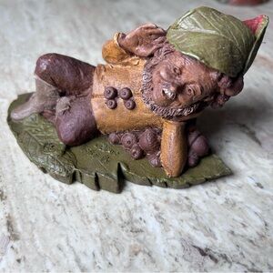 Vintage Tom Clark Signed Gnome Jeff 1985 Figurine Cairn Leaf 37, 1983